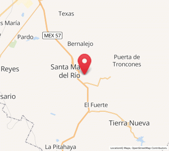 Map of Sánchez, San Luis Potosí