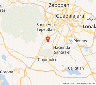 Map of Santa Anita, Jalisco