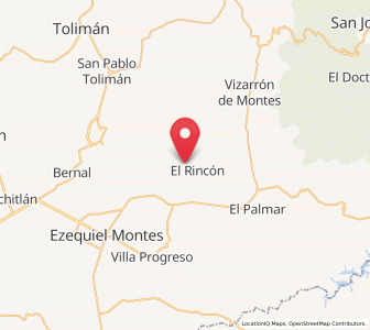 Map of Santa Bárbara, Querétaro