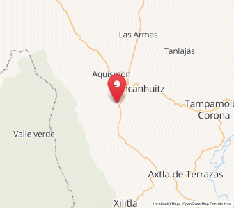 Map of Santa Bárbara, San Luis Potosí