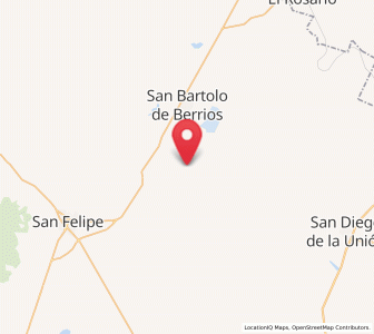 Map of Santa Catarina, Guanajuato