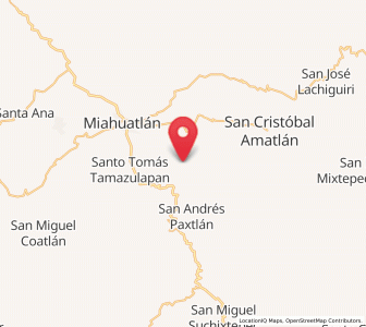 Map of Santa Catarina Roatina, Oaxaca