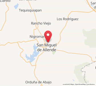 Map of Santa Cecilia, Guanajuato