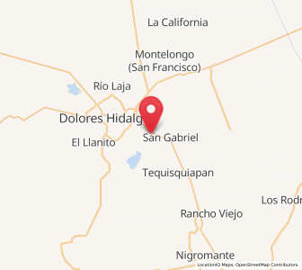 Map of Santa Clara, Guanajuato
