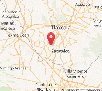 Map of Santa Cruz Aquiahuac, Tlaxcala
