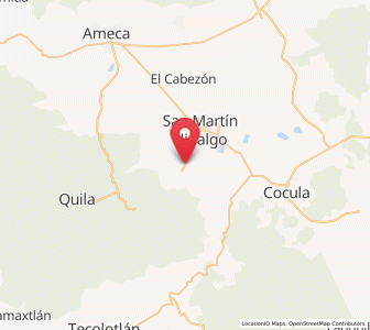 Map of Santa Cruz de las Flores, Jalisco