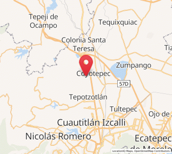 Map of Santa Cruz del Monte, México
