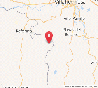 Map of Santa Cruz Tepate Abajo, Chiapas