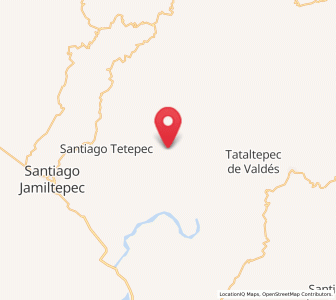 Map of Santa Cruz Tihuixte, Oaxaca