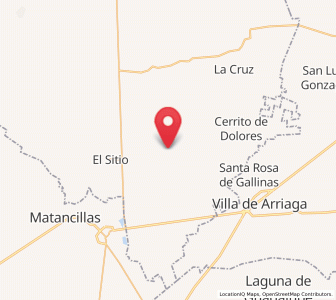 Map of Santa Elena, Zacatecas