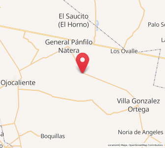 Map of Santa Elena, Zacatecas