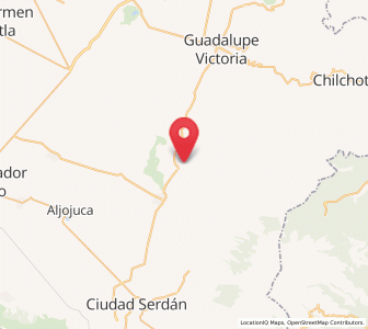 Map of Santa Inés Varela la Luz, Puebla