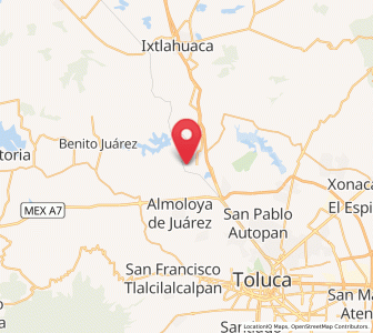 Map of Santa Juana Centro, México