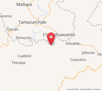 Map of Santa Lucía, Hidalgo