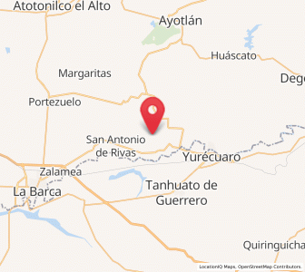 Map of Santa Lucía, Jalisco