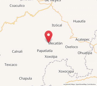 Map of Santa Lucía (Mesa de Santa Lucía), Hidalgo
