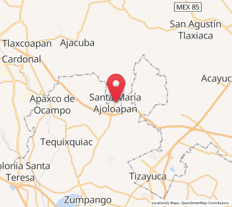 Map of Santa María Ajoloapan, México