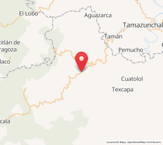 Map of Santa María de Álamos, Hidalgo