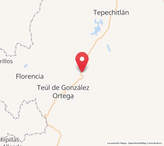 Map of Santa María de la Paz, Zacatecas