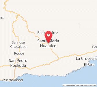 Map of Huatulco, Oaxaca