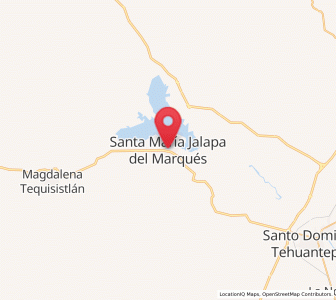 Map of Santa María Jalapa del Marqués, Oaxaca