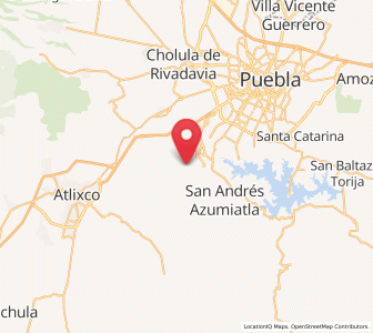 Map of Santa María Malacatepec, Puebla