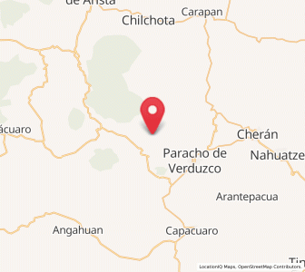Map of Santa María Urapicho, Michoacán