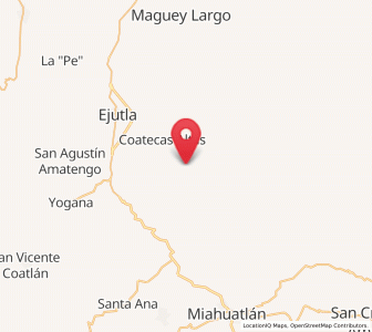 Map of Santa María Velato, Oaxaca