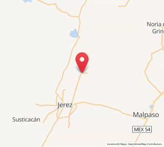 Map of Santa Rita (Luis Moya), Zacatecas