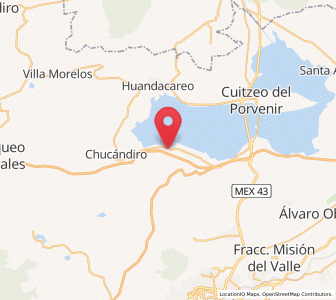 Map of Santa Rita, Michoacán