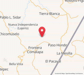 Map of Santa Rosa, Chiapas