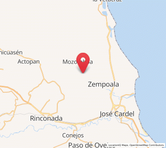 Map of Santa Rosa, Veracruz