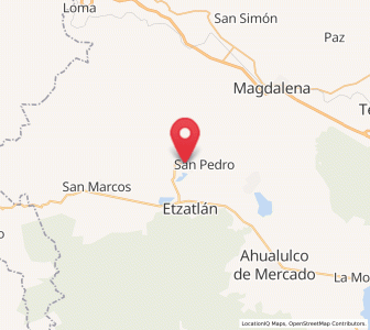 Map of Santa Rosalía, Jalisco