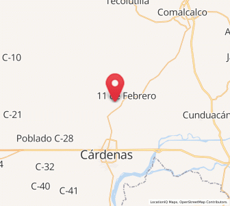 Map of Santa Rosalía, Tabasco