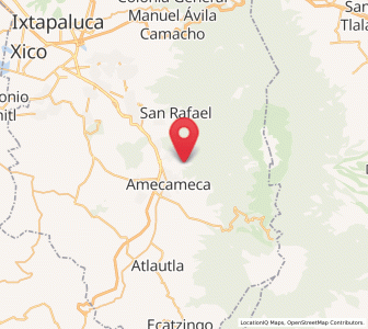 Map of Santiago Cuautenco, México