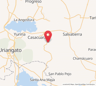 Map of Santiago Maravatío, Guanajuato