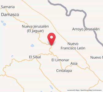 Map of Santo Domingo, Chiapas