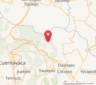 Map of Santo Domingo Ocotitlán, Morelos