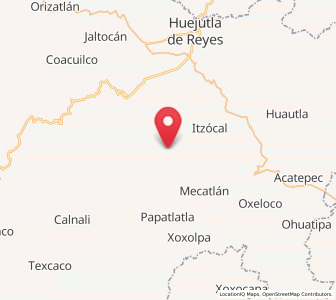 Map of Santo Tomás, Hidalgo