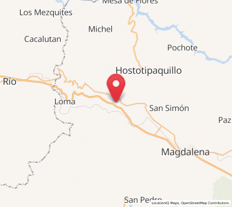 Map of Santo Tomás, Jalisco