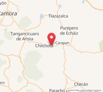Map of Santo Tomás, Michoacán
