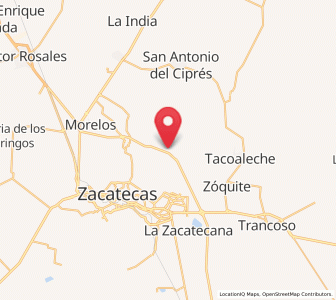 Map of Sauceda de La Borda, Zacatecas