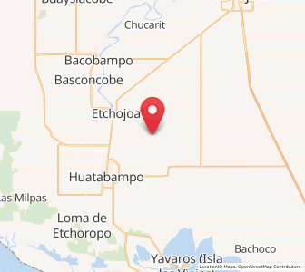 Map of Sebampo, Sonora