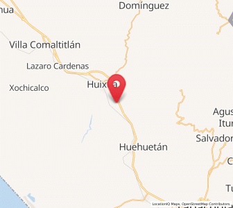 Map of Segundo Cantón, Chiapas