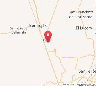 Map of Seis de Octubre, Durango