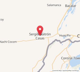 Map of Sergio Butrón Casas, Quintana Roo
