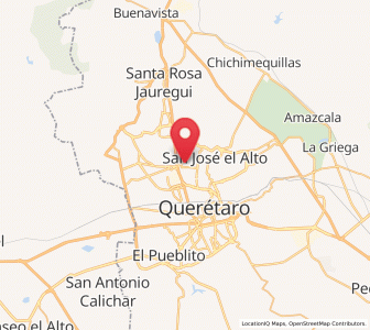 Map of Sergio Villaseñor, Querétaro