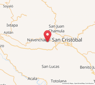 Map of Shulvo, Chiapas