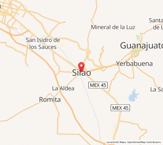 Map of Silao, Guanajuato