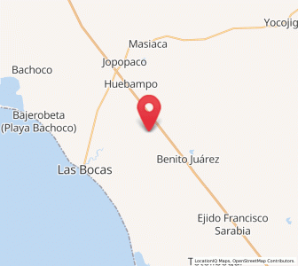 Map of Sirebampo, Sonora